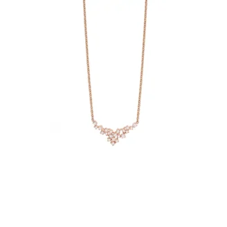 Collana "Ali di Luce" con Pavé Irregolare