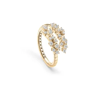 Anello "Abbraccio Prezioso" con Cluster di Diamanti
