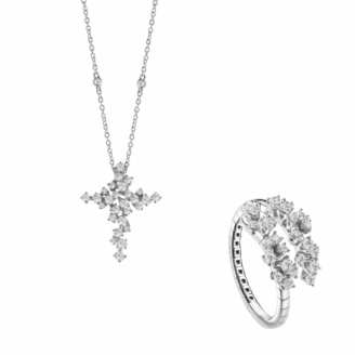 Parure "Costellazioni di Luce" (Set Collana e Anello)
